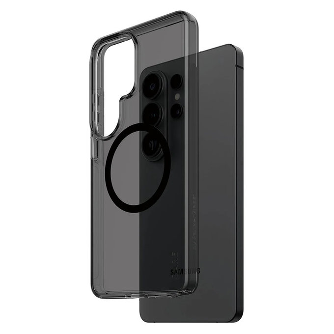 Caz Smokey cu QI negru pentru Samsung Galaxy S26 Ultra, Negru, PanzerGlass