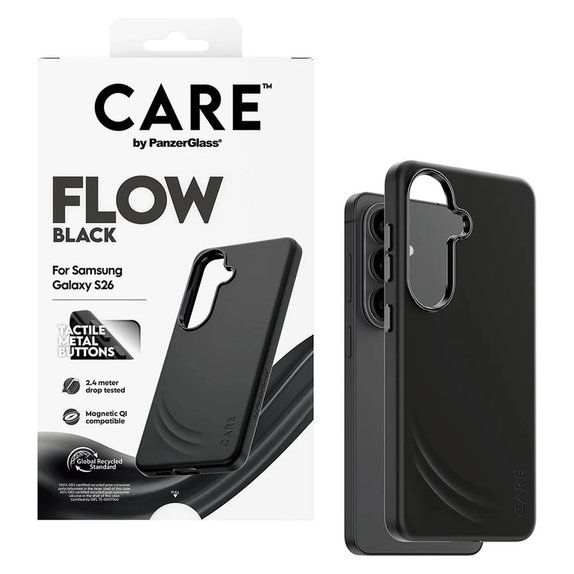 Caz FLOW cu QI pentru Samsung Galaxy S26, Negru, PanzerGlass