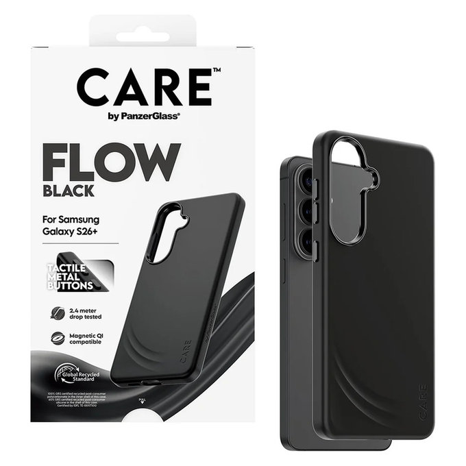 Caz FLOW cu QI pentru Samsung Galaxy S26+, Negru, PanzerGlass