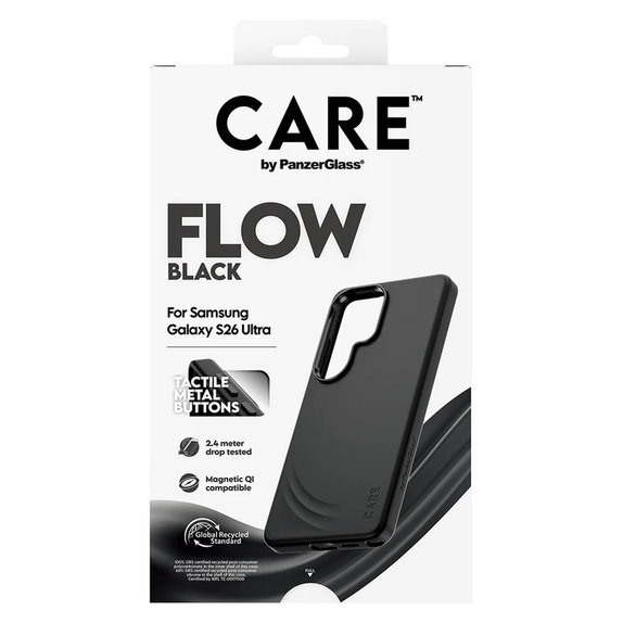 Caz FLOW cu QI pentru Samsung Galaxy S26 Ultra, Negru, PanzerGlass