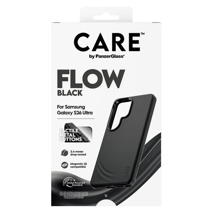 Caz FLOW cu QI pentru Samsung Galaxy S26 Ultra, Negru, PanzerGlass