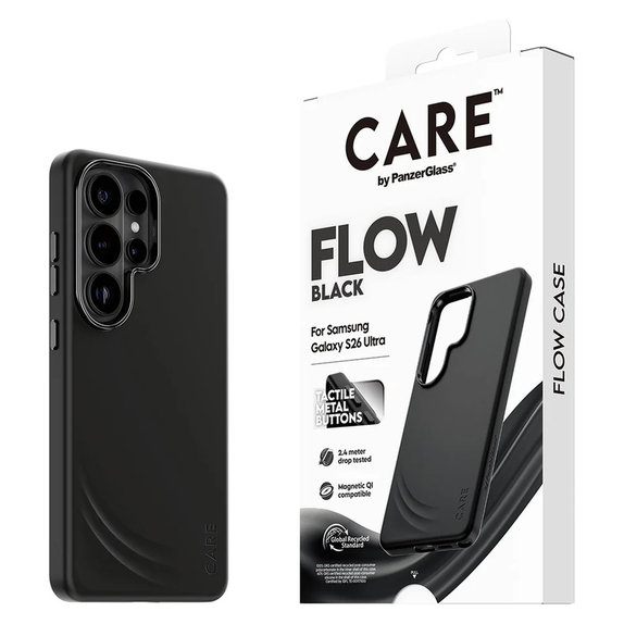 Caz FLOW cu QI pentru Samsung Galaxy S26 Ultra, Negru, PanzerGlass