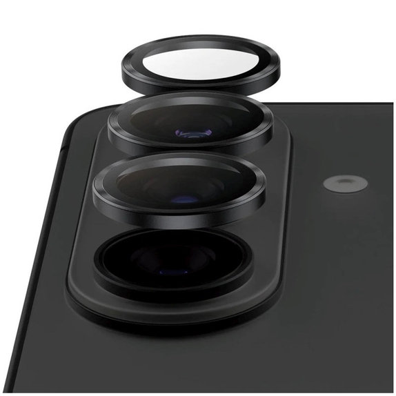 Protecție lentilă Hoops Ceramic II pentru Samsung S26/S26+, Negru, PanzerGlass