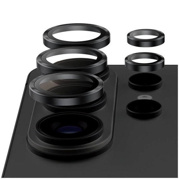 Protecție lentilă Hoops Ceramic II pentru Samsung S26 Ultra, Negru, PanzerGlass