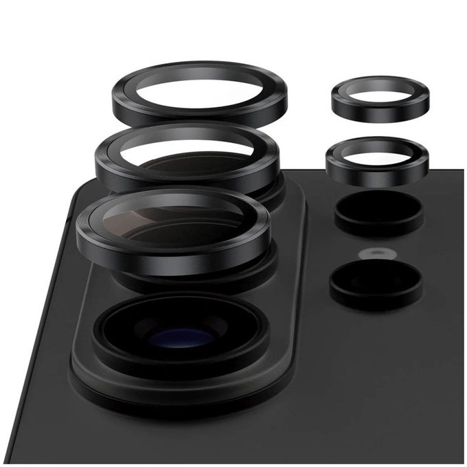 Protecție lentilă Hoops Ceramic II pentru Samsung S26 Ultra, Negru, PanzerGlass