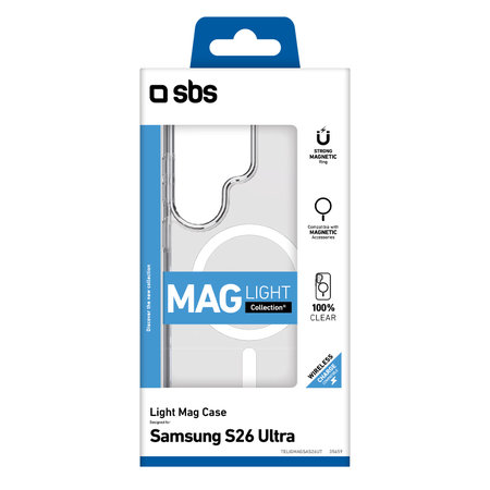 SBS - Caz Light Mag pentru Samsung Galaxy S26 Ultra, transparent