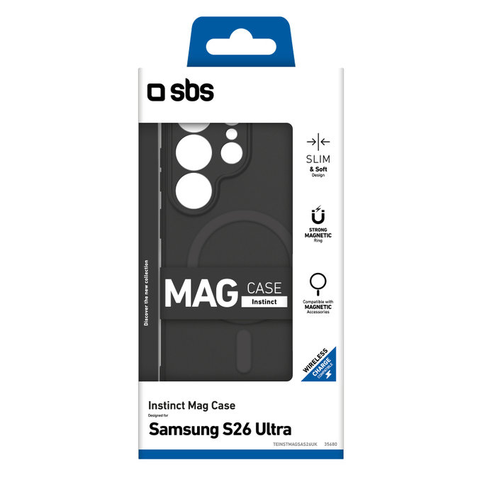 SBS - Caz Instinct Mag pentru Samsung Galaxy S26 Ultra, negru