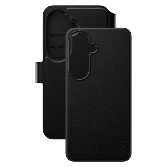 Caz Tango Wallet Two-In-One cu QI pentru Samsung Galaxy S26, Negru, PanzerGlass