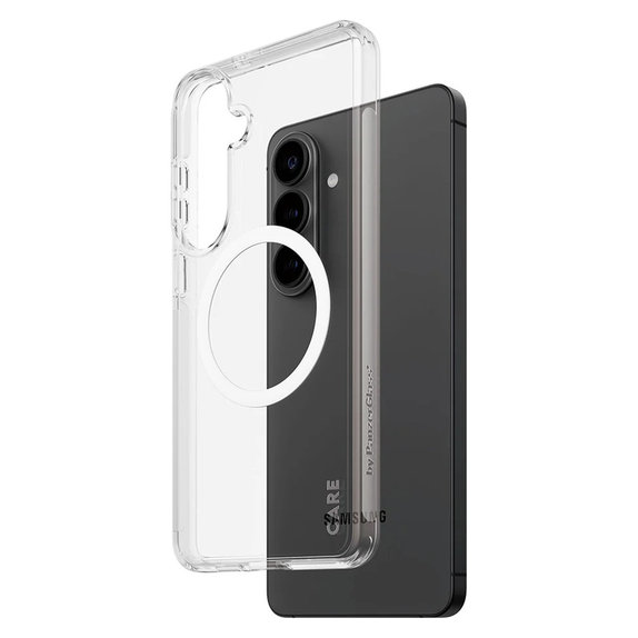 Caz Urban Explorer cu QI alb pentru Samsung Galaxy S26+, Transparent, PanzerGlass