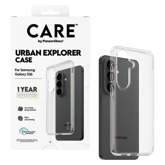 Caz Urban Explorer pentru Samsung Galaxy S26, Transaparentná, PanzerGlass