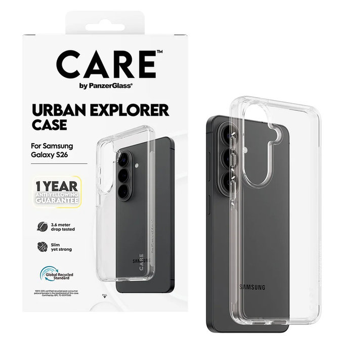 Caz Urban Explorer pentru Samsung Galaxy S26, Transaparentná, PanzerGlass