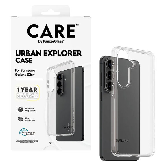 Caz Urban Explorer pentru Samsung Galaxy S26+, Transaparentná, PanzerGlass