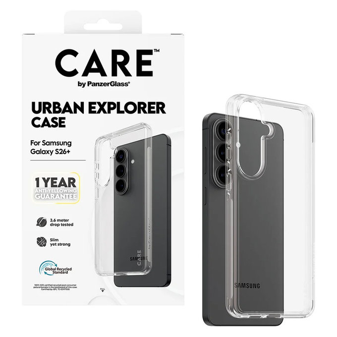 Caz Urban Explorer pentru Samsung Galaxy S26+, Transaparentná, PanzerGlass