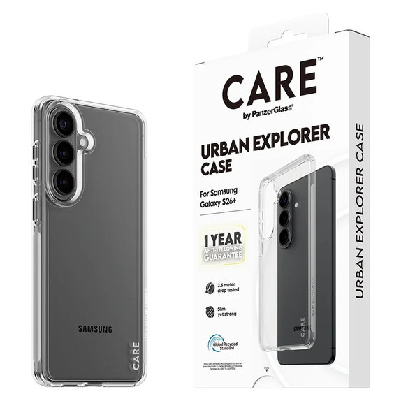Caz Urban Explorer pentru Samsung Galaxy S26+, Transaparentná, PanzerGlass