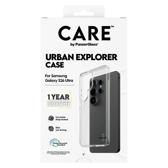 Caz Urban Explorer pentru Samsung Galaxy S26 Ultra, Transaparentná, PanzerGlass