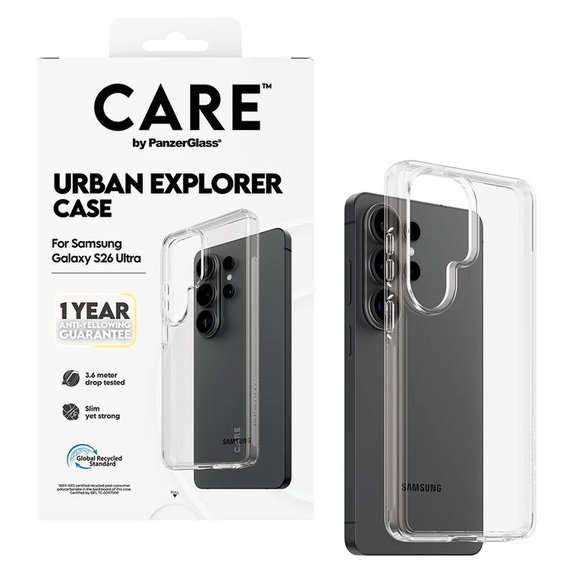 Caz Urban Explorer pentru Samsung Galaxy S26 Ultra, Transaparentná, PanzerGlass