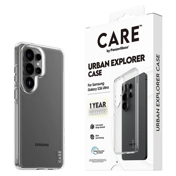 Caz Urban Explorer pentru Samsung Galaxy S26 Ultra, Transaparentná, PanzerGlass