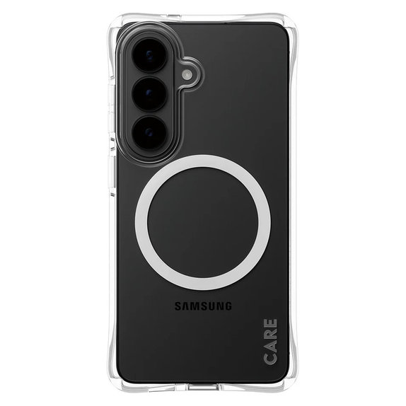 Caz Samba cu QI alb pentru Samsung Galaxy S26, Transparent, PanzerGlass