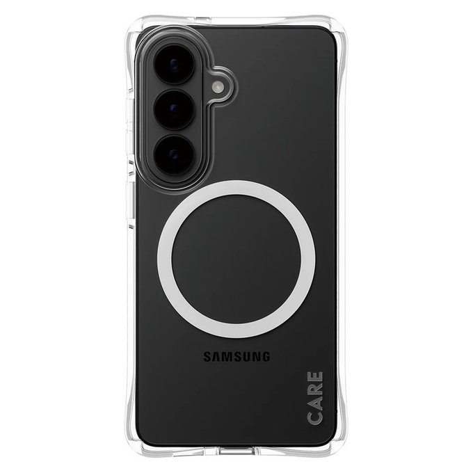 Caz Samba cu QI alb pentru Samsung Galaxy S26, Transparent, PanzerGlass