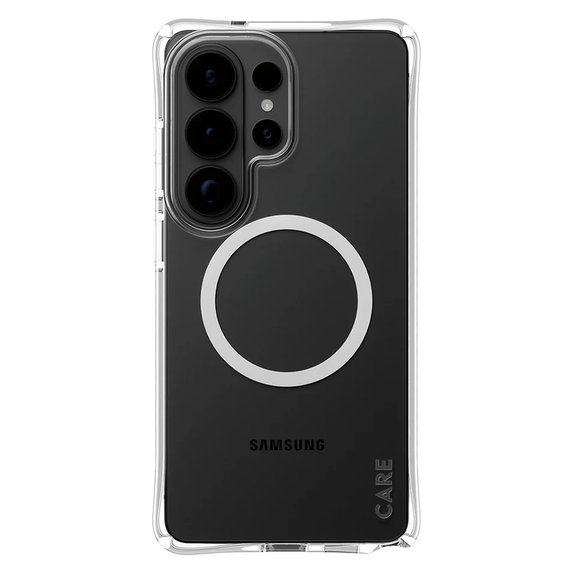 Caz Samba cu QI alb pentru Samsung Galaxy S26 Ultra, Transparent, PanzerGlass