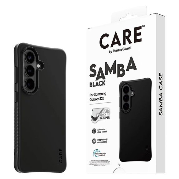 Caz Samba cu QI pentru Samsung Galaxy S26, Negru, PanzerGlass