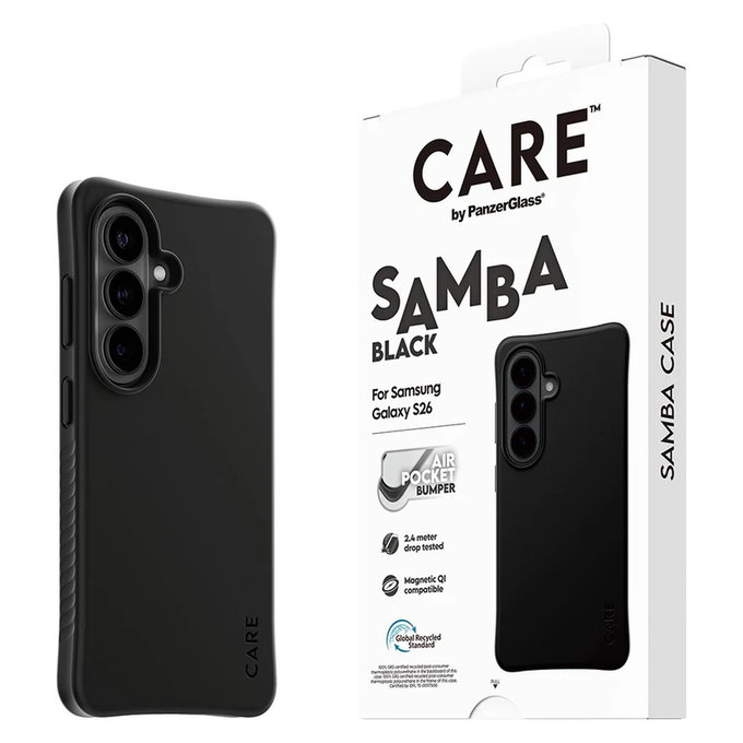 Caz Samba cu QI pentru Samsung Galaxy S26, Negru, PanzerGlass