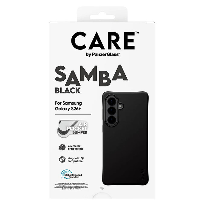 Caz Samba cu QI pentru Samsung Galaxy S26+, Negru, PanzerGlass