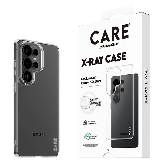 Caz X-Ray pentru Samsung Galaxy S26 Ultra, Transparent, PanzerGlass