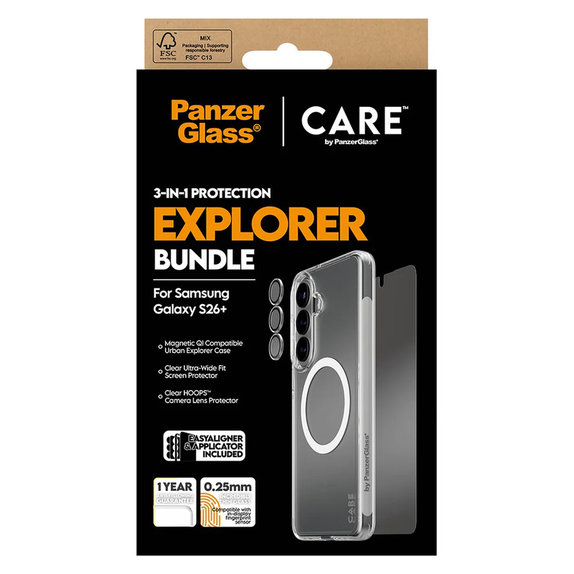Bundle Explorer 3 în 1 pentru Samsung Galaxy S26+, PanzerGlass