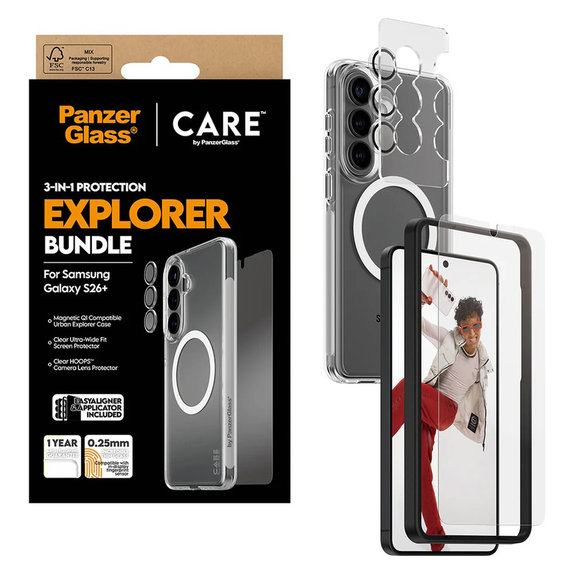 Bundle Explorer 3 în 1 pentru Samsung Galaxy S26+, PanzerGlass