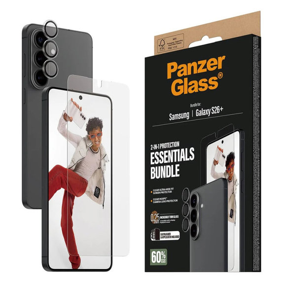 Bundle Essentials 2 în 1 pentru Samsung S26+, PanzerGlass