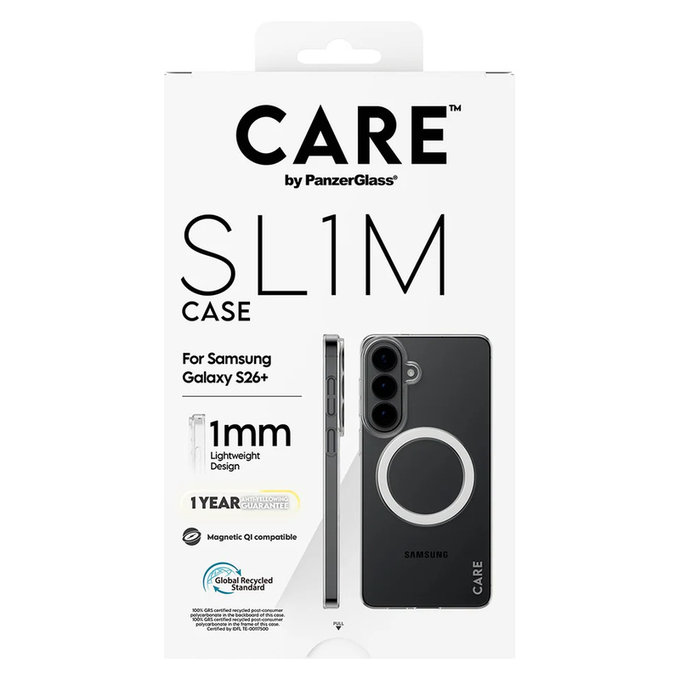 Caz SL1M pentru Samsung Galaxy S26+, Transparent, PanzerGlass