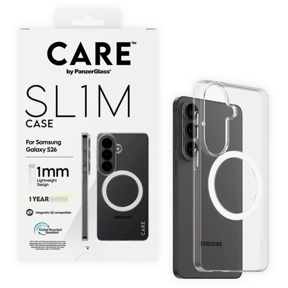 Caz SL1M pentru Samsung S26, transparent, CARE