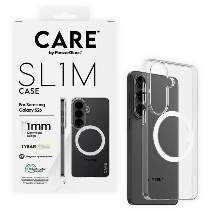 Caz SL1M pentru Samsung S26, transparent, CARE