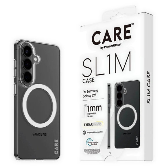Caz SL1M pentru Samsung S26, transparent, CARE