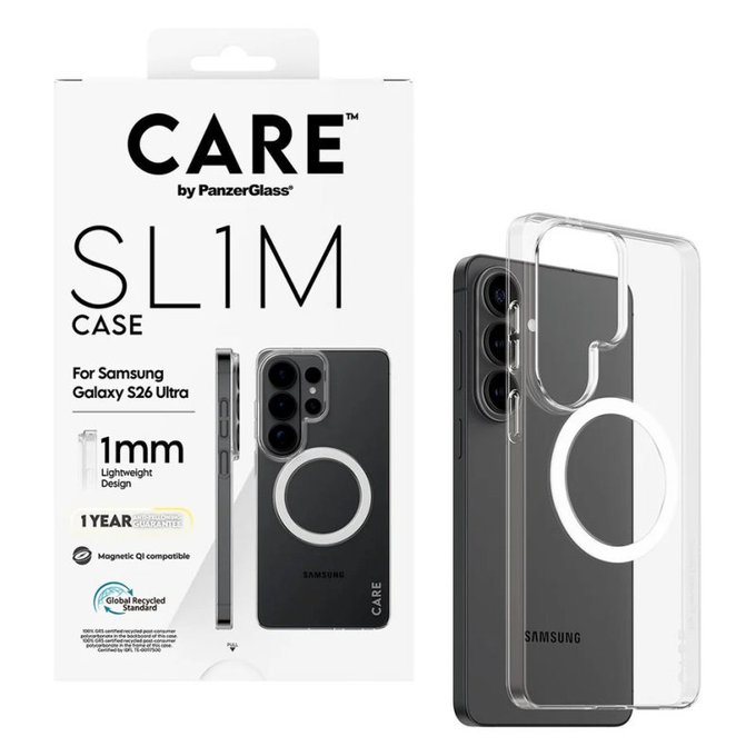 Caz SL1M pentru Samsung Galaxy S26 Ultra, transparentă, PanzerGlass