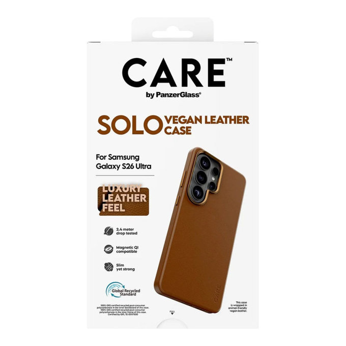 Caz Solo pentru Samsung S26 Ultra, maro, CARE