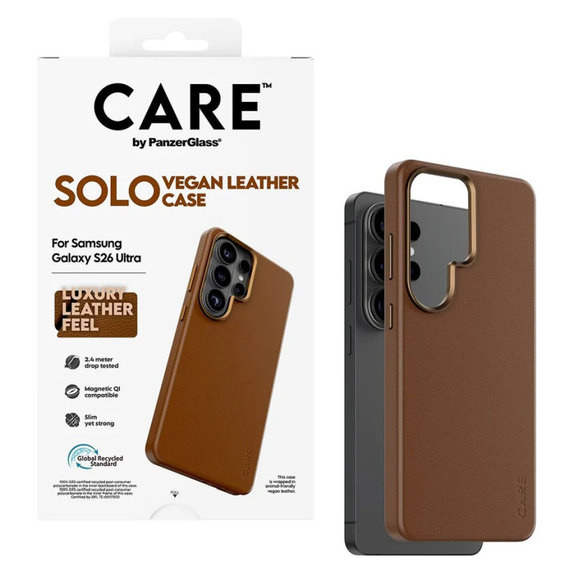 Caz Solo pentru Samsung S26 Ultra, maro, CARE