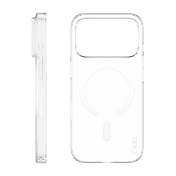 Caz SL1M pentru iPhone 17 Pro, transparent, CARE