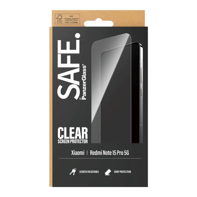 Sticlă securizată UWF pentru Xiaomi Redmi Note 15 Pro 5G, Negru, SAFE