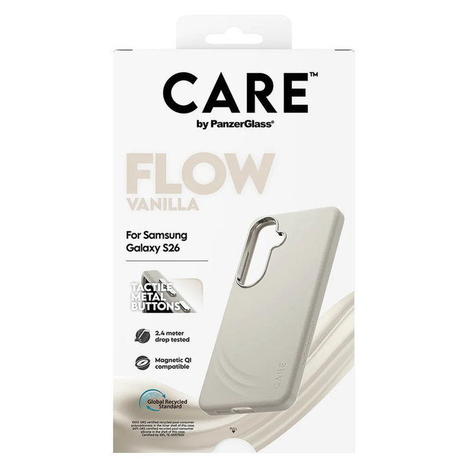 Caz FLOW cu QI pentru Samsung Galaxy S26, Vanilla, PanzerGlass