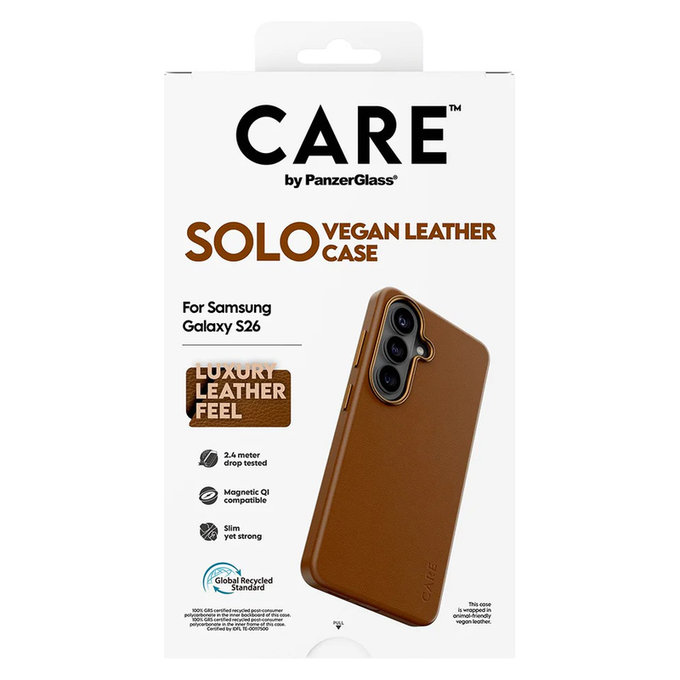Caz Solo pentru Samsung Galaxy S26, Hnedé, PanzerGlass