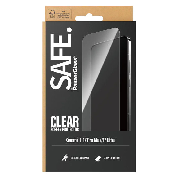 Sticlă securizată UWF pentru Xiaomi 17 Ultra, Negru, SAFE by PanzerGlass