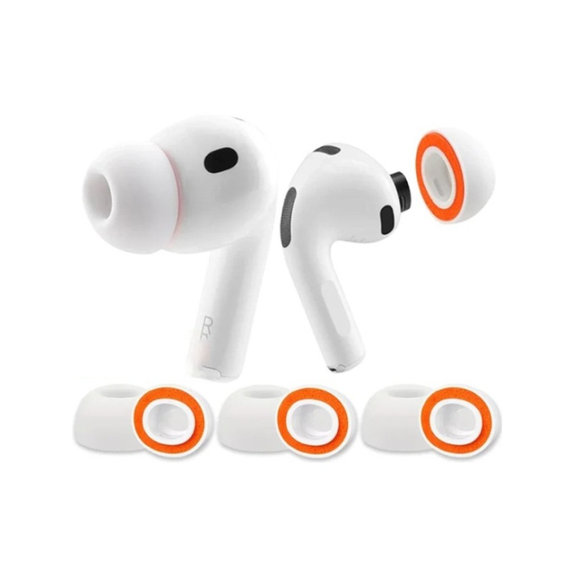 Silicon Dopuri de ureche pentru AirPods 3 Pro, Memory Foam, Set (L, M, S), Alb