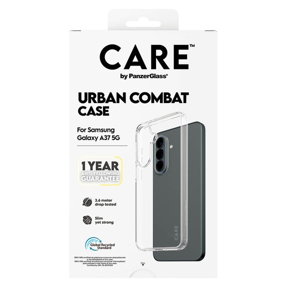 Caz Urban Combat pentru Samsung Galaxy A37, Transparent, PanzerGlass