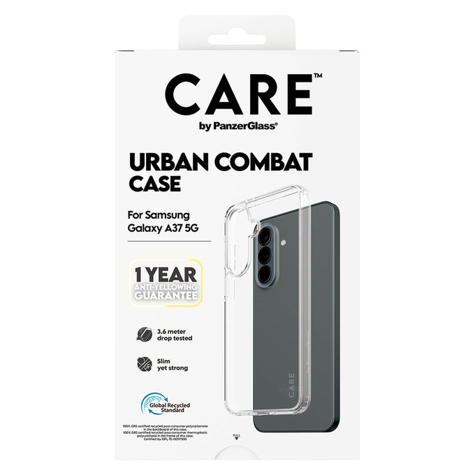 Caz Urban Combat pentru Samsung Galaxy A37, Transparent, PanzerGlass