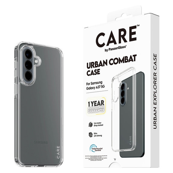 Caz Urban Combat pentru Samsung Galaxy A37, Transparent, PanzerGlass