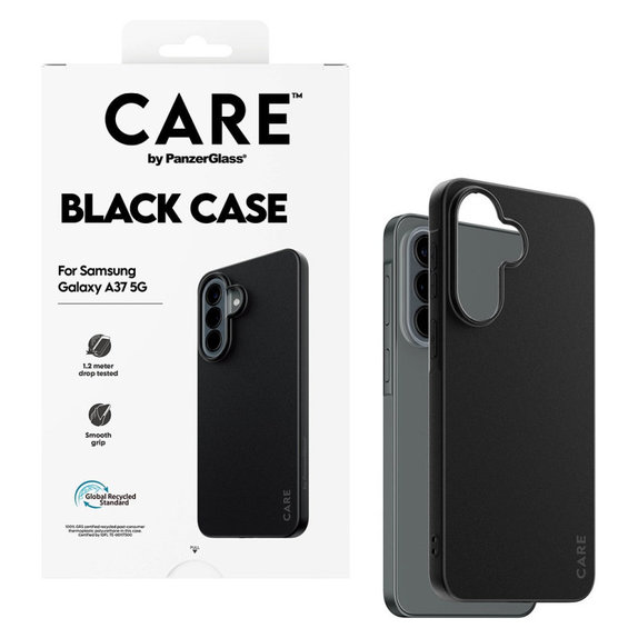 Caz TPU pentru Samsung A37, negru, CARE