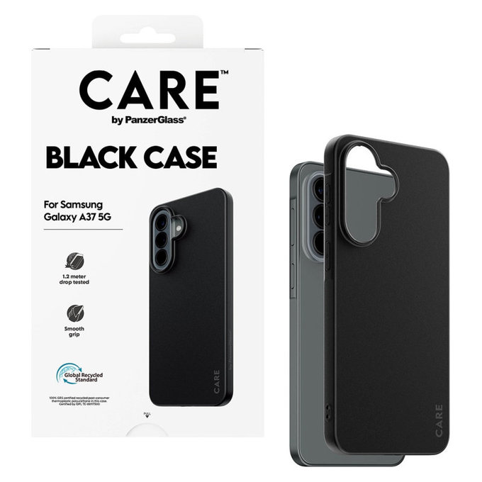 Caz TPU pentru Samsung A37, negru, CARE