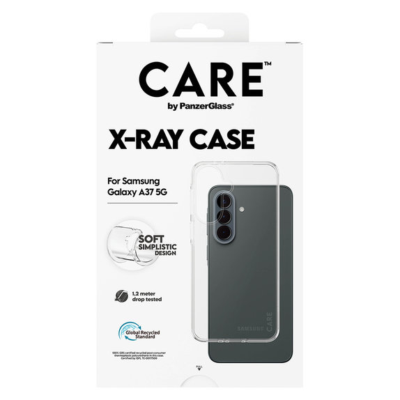 Caz X-Ray pentru Samsung Galaxy A37, Transparent, PanzerGlass
